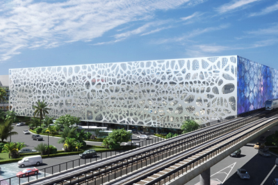 Parking garages exterior cladding